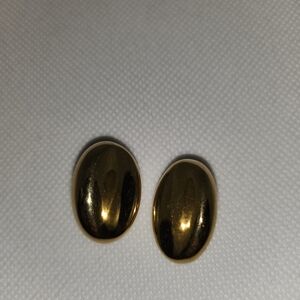 Napier Gold-Tone Oval Earrings